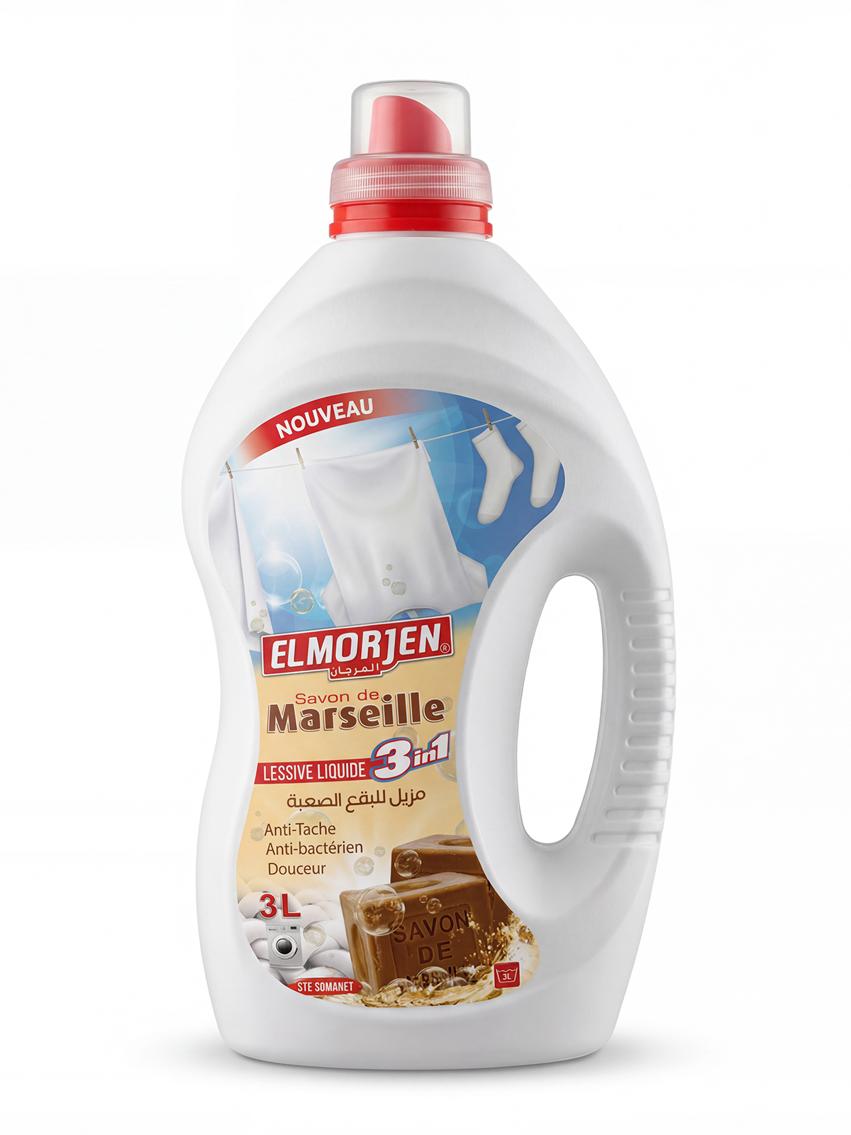 Gel Machine Savon de Marseille ELMORJEN