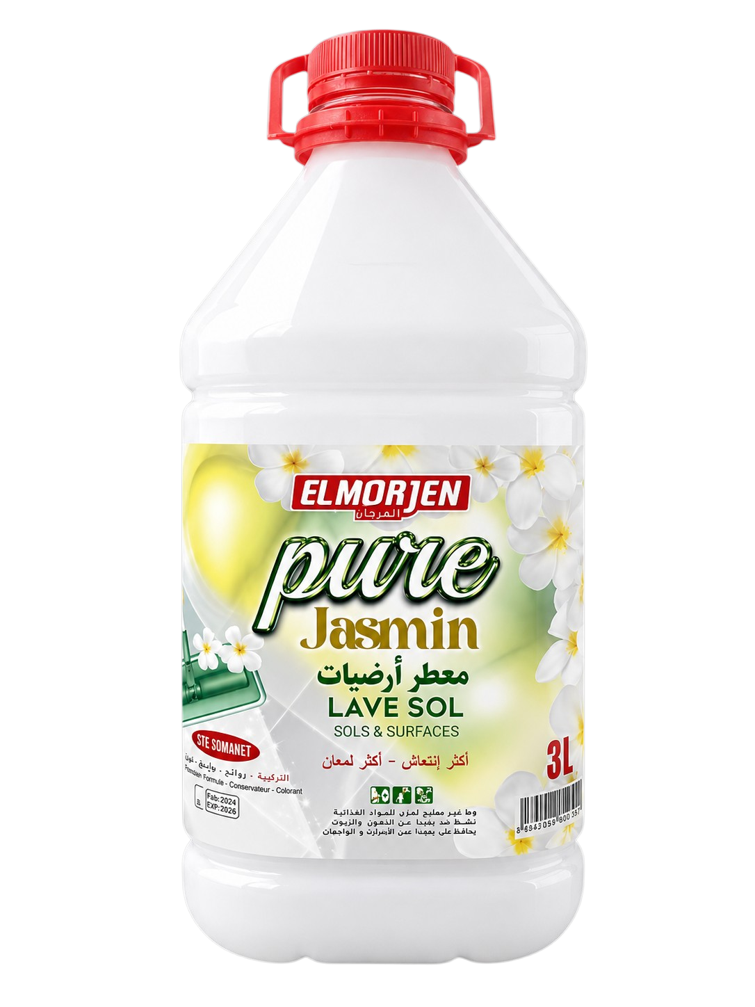 Désodorisant Sol Jasmin EL MORJEN 3L